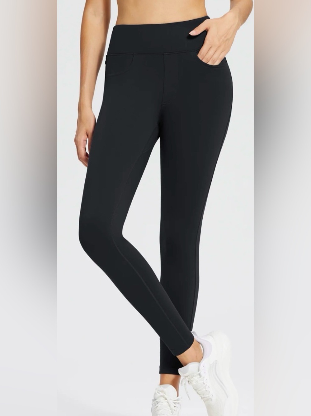 Baleaf Women's Thick Fleece Lined Leggings, Winter Warm leggings Black New